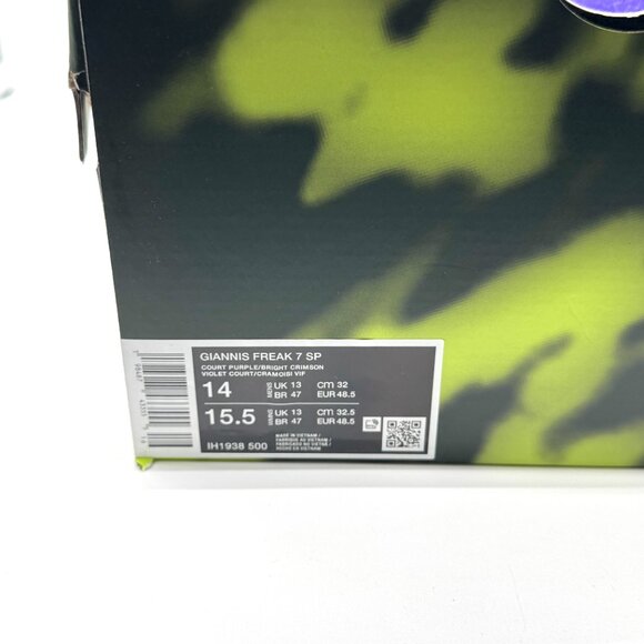 Nike Mens Giannis Freak 7 Snow Pack Purple Shoes Sz 14 New Sneaker IH1938-500 main image 10